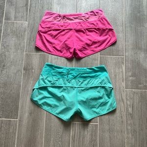 Lululemon Speed Shorts Bundle